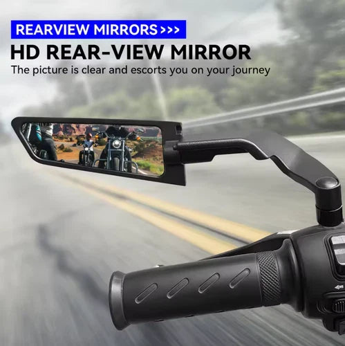 Aero Wing Motorcycle Mirrors Universal Fit