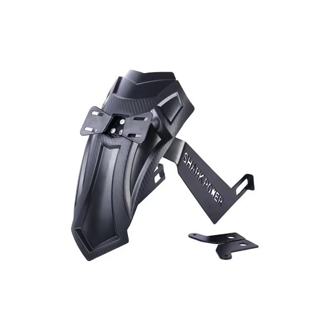 Shark Power Black Splashguard Rear Wheel Fender Mudguard Rear Cover