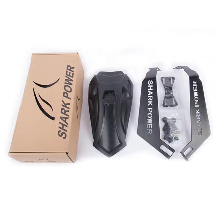 Shark Power Black Splashguard Rear Wheel Fender Mudguard Rear Cover